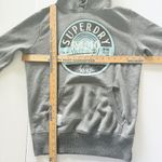Superdry  Gray Hoodie Long Sleeve Drawstring Kangaroo Pocket Pullover Sweatshirt Photo 6