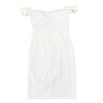 Lulus  Pretty Presence White Off-the-Shoulder Floral Strap Mini Dress size S NWT Photo 1