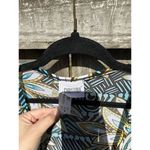 CHRISTINA Cardigan Floral Brown Blue Semi Sheer Medium Coverup Summer‎ Spring Photo 4