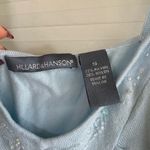 Hillard & Hanson  Light Blue Sweater Embellished Tank Top Photo 5
