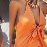 Free People Endless Summer A Little Extra Maxi Dress Papaya Size Small NWOT $128 Photo 8