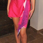 Luxxel  SATIN HIGH NECK DRESS Photo 0