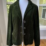 Gap Vintage 90s Olive Green Corduroy Fitted Cropped Blazer Jacket Size 6 Photo 4