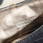 Loft Size 9 Salma Blue Leather Suede Open Ankle Block Heel Ankle Booties Photo 6