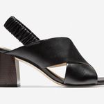 Cole Haan Anastasia City Sandal, Black Leather, Sz 7.5 Photo 0