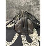 Ed Hardy Barrel Handbag Tattoo Butterfly Flaming Skull Bowling Bag Christian Aud Photo 2