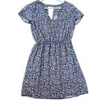 Gap  floral short sleeve vneck dress size small petite Photo 8