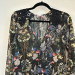 Free People Intimately Must Have Been Love Sheer Floral Long Sleeve Bodysuit S Photo 3