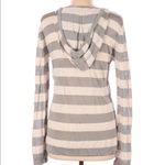 Coldwater Creek  size 10-12 grey striped pullover Photo 2
