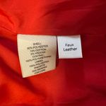 Philosophy Red Vegan Leather Moto Jacket Medium Photo 3