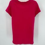 Tee Pink (Chicos 0) Size S Eyelet Short Sleeve Round Neck Cotton Modal Photo 1