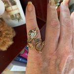 Meteorite Campo Del Cielo Two Toned Art Deco Ring Silver Photo 1