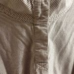 LL Bean Signature Navy and White Striped Top L Gray Size L Photo 1