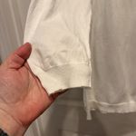 Gap Lightweight Women's V-Neck Bracelet Sleeve Sweater White Cotton Large Photo 1