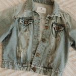 Papaya distressed jean jacket Photo 1