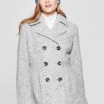 A New Day Light Gray Pea Coat Photo 0