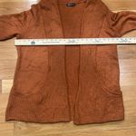 Verve Ami  women’s orange open cardigan sweater size xlarge. Photo 4