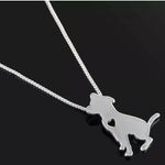 Cute Puppy Dog Necklace Silver Photo 1