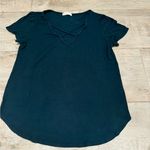 Emory park Teal Green Criss Cross Shirt Photo 0