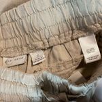 Cato khaki tan drawstring linen Shorts with front patch pockets size Small Photo 5