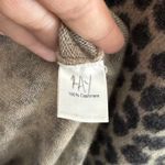 Saks 5th Avenue Saks Fifth Avenue Leopard Print Cashmere Short Sleeve Chic Size XL Quiet Luxury Photo 4