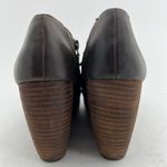 Dr. Scholls (9) Expresso Brown Faux Leather Stacked Wedge Heel Ankle Boots Photo 5