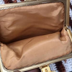 Vintage 90s Fairy Glam Coquette Sequin Clutch Shoulder Hand Bag Purse Gold Chain Strap Buckle Rhinestone #magical #whimsy #cottagecore Measurement in pics Photo 3