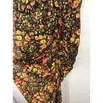 Dress Forum  Floral Midi Dress M Black Whimsigoth Fairy Grunge Boho Romantic Photo 8