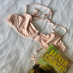 frankie's bikinis Pink Gingham Women's bikini top Photo 0