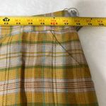 Bill Blass  New York Yellow Plaid Linen Shorts New 10 Vintage Photo 6