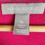 Banana Republic  Cotton/Wool V-Neck Sweater Pink Barbie Womens Sz M Lightweight Photo 3
