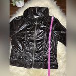 Just Be JUST B Dark Chocolate Brown Crocodile Print Faux Leather Jacket Sx XL Photo 4