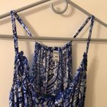 Old Navy  blue and white floral sleeveless dress size medium Photo 2