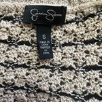 Jessica Simpson  Tan and Black Striped Cardigan Photo 5