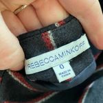 Rebecca Minkoff Black Red Striped Wool Sleeveless Asymmetrical Mini Dress 0 Wool Photo 9