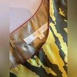 ROY STUDIO 100% Silk Sleeveless‎ Summer or Spring Yellow Dress Size 38 Green Photo 7