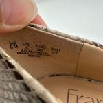 Franco Sarto Snakeskin Pointed Toe Block Heel Pumps Women's 6M Beige Neutral Photo 6