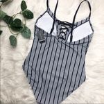 Nautica NWT  Lace Up One Piece Swimsuit XL Photo 2
