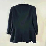 Anne Klein Vintage  Double Breasted Womens Blazer 100%‎ Wool Black Size 8 Photo 3