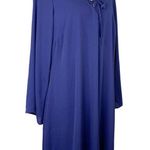 City Chic  Tunic Dress 16 French Navy V-Neck Bell Sleeves Tie Back Lined Photo 8