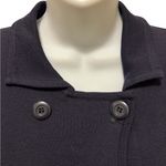 VTG Field Manor 100% Merino Wool Double Breasted Navy Sweater Jacket Blazer Sz 8 Photo 2
