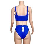 l*space L* Lee Lee Top & Frenchi Bottom, Pointelle Ribbed Royal Blue, Large Photo 5