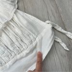 Free People Top crochet yoke crop womens White xsmall boho cottagecore festival Photo 2