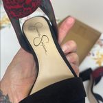 Jessica Simpson  Burgundy Animal Print Heels Photo 1