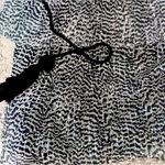Rino&Pelle Zebra Chiffon Sheer Ruffle Skirt Women Small Y2K Grunge Luxury Dutch Black Photo 6