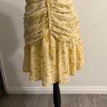 Mika & Gala Chic Yellow Floral Mini Dress Photo 4