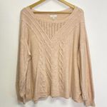 Lucky Brand Champagne Cream Soft Sweater Photo 0