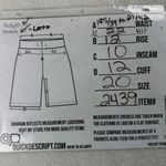 Lee Jean Bermuda Shorts Womens Sz 20 Blue Denim Stretch Raw Hem Mid Rise Casual Photo 4