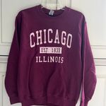 Gildan Maroon Chicago Sweatshirt Photo 0