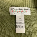Heirloom Collections Camo Bears Christmas Sweater Cardigan Green Size XL Army Black Photo 5